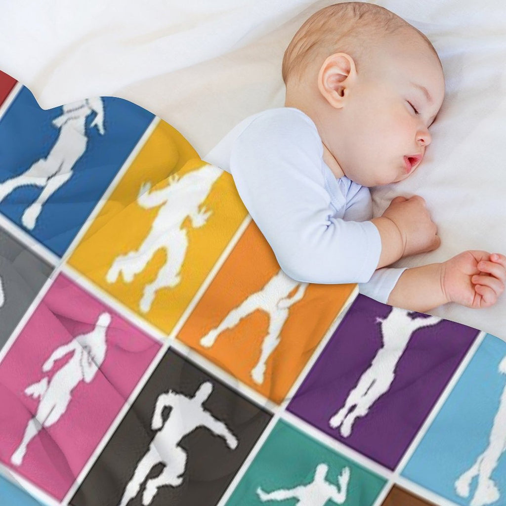 Battle Royale Victory Dance Rainbow Lattice Funny Eco-conscious Throw Blanket