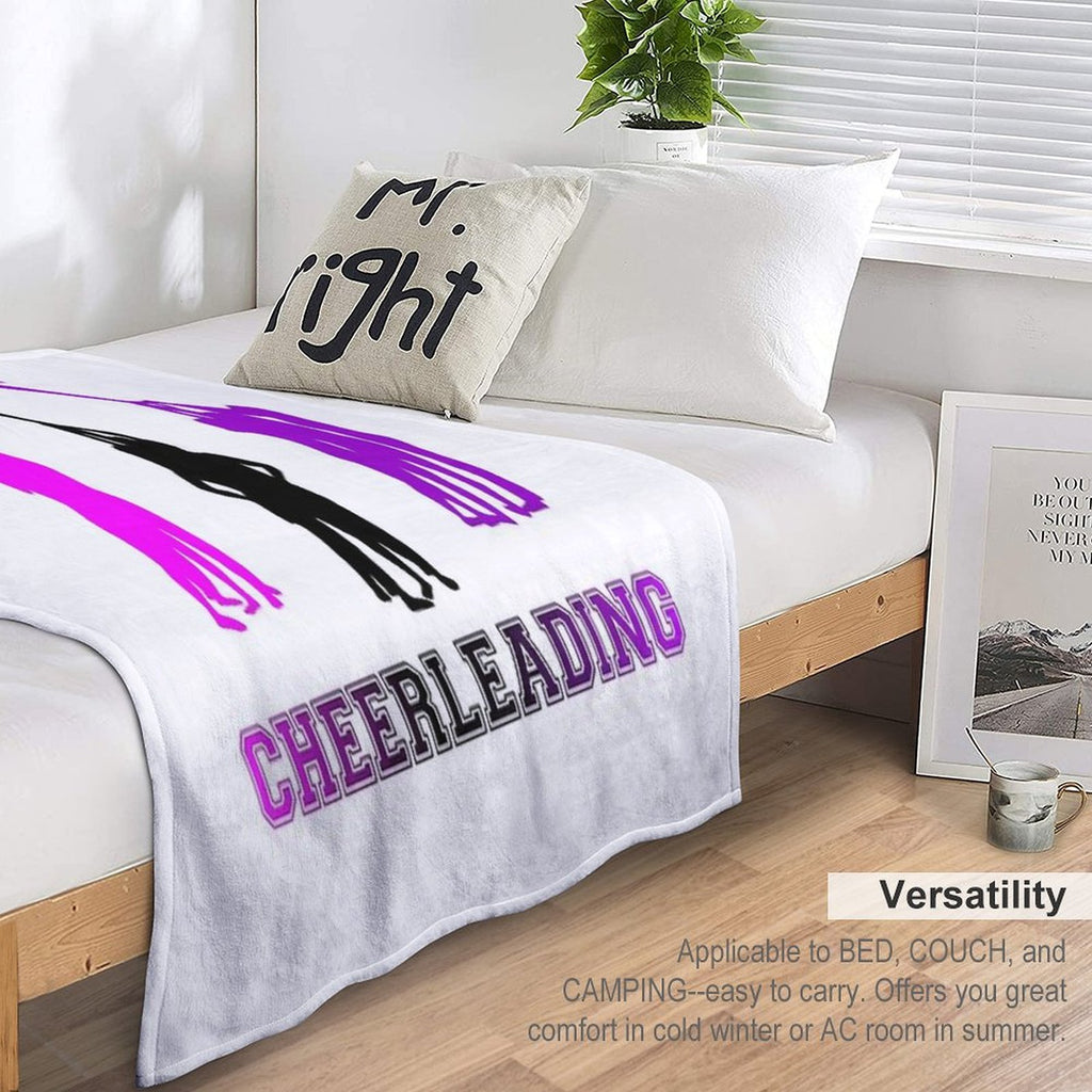 Cheerleading Velvety-soft Throw Blanket