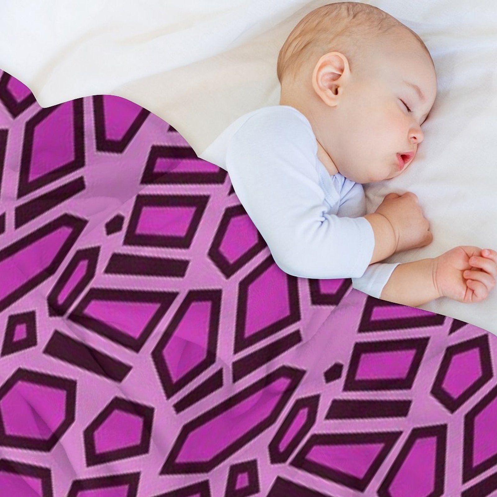 Kipo Pink Mega Jaguar Spots Comfort Throw Blanket