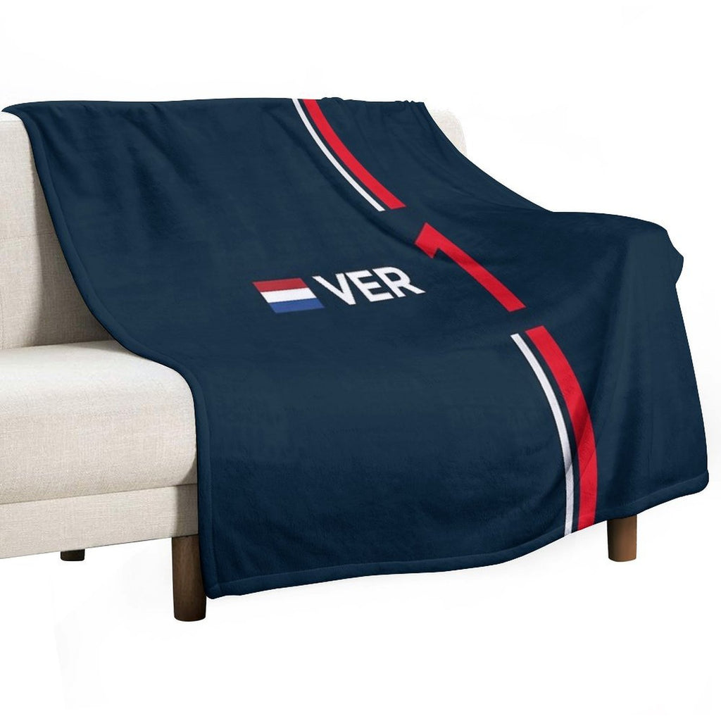 F1 2022 - #1 Verstappen Velvety-soft Throw Blanket