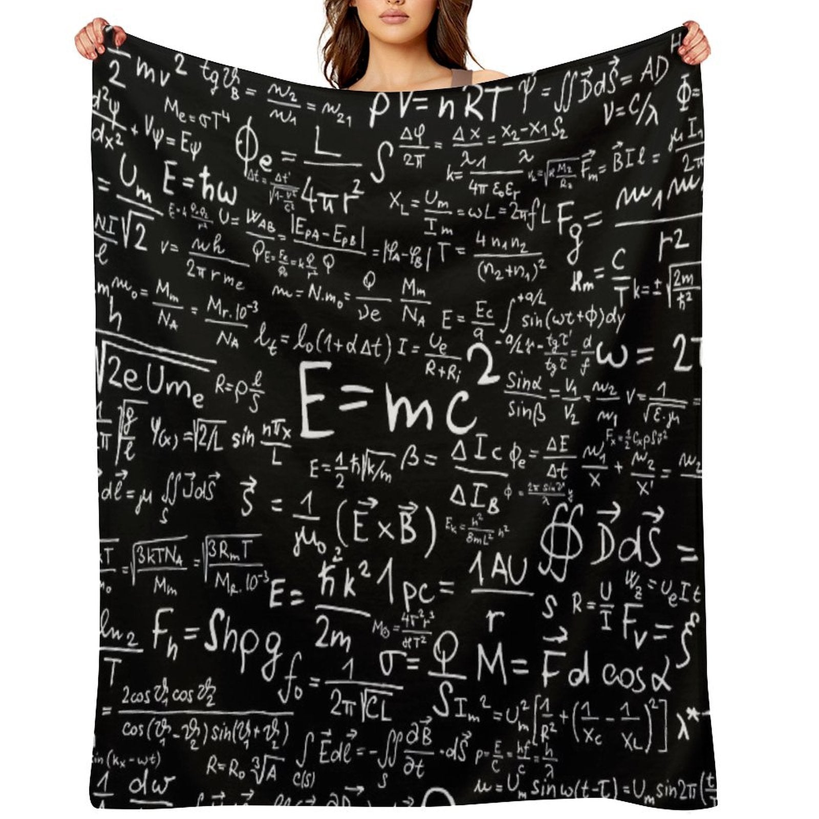 Physics Equations Comfort Throw Blanket