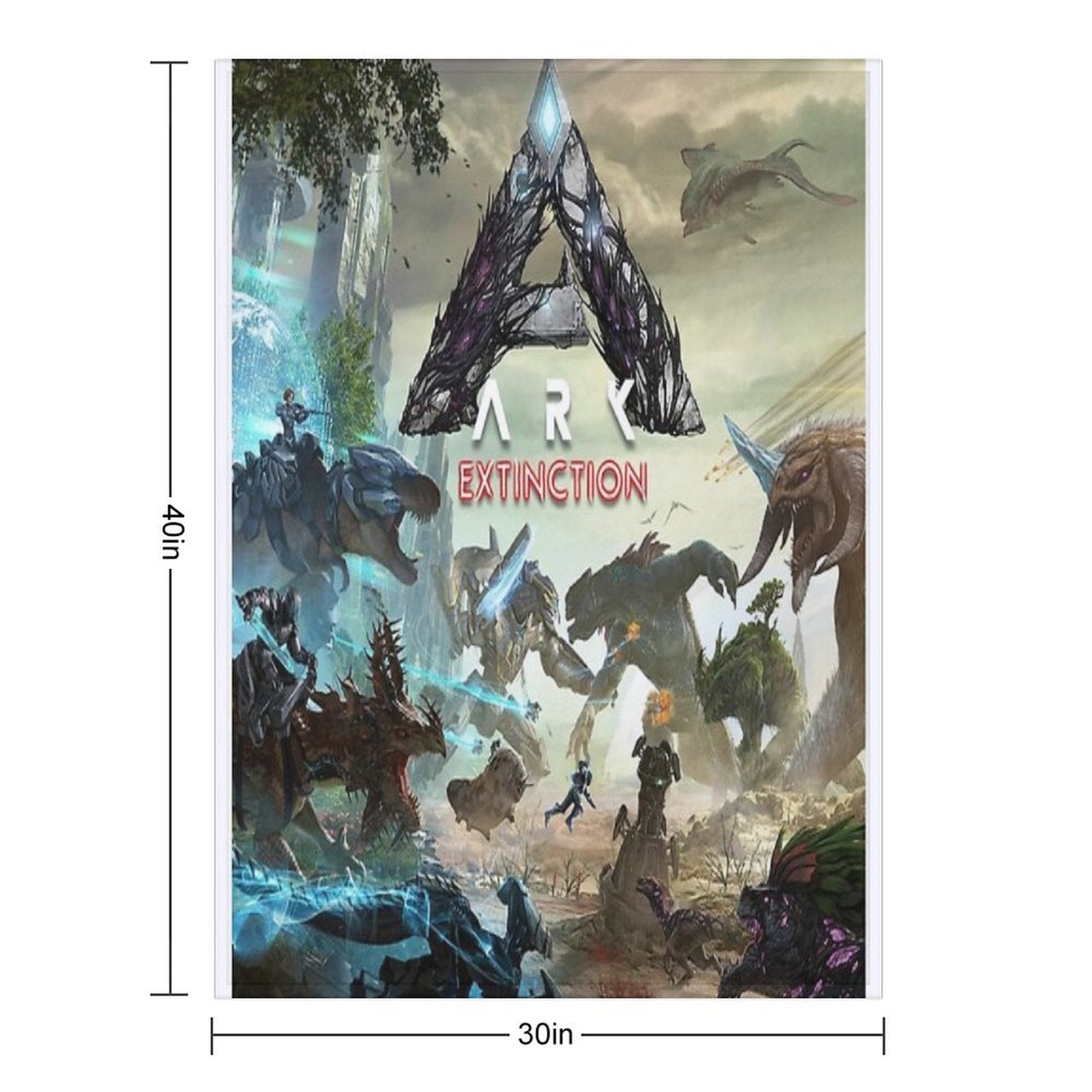 Ark Extinction Anti-pilling Throw Blanket