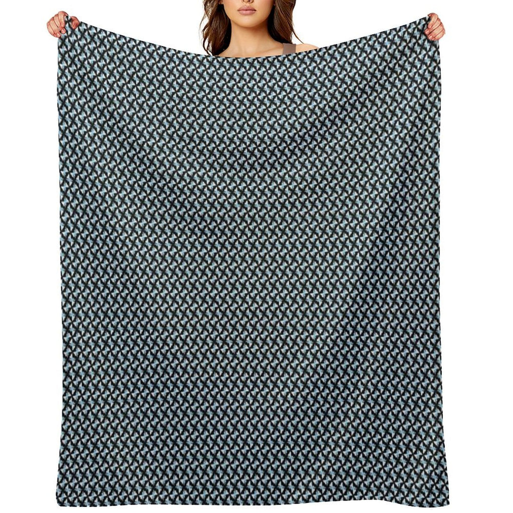 Big City Mixed Blue Signal Premium Throw Blanket