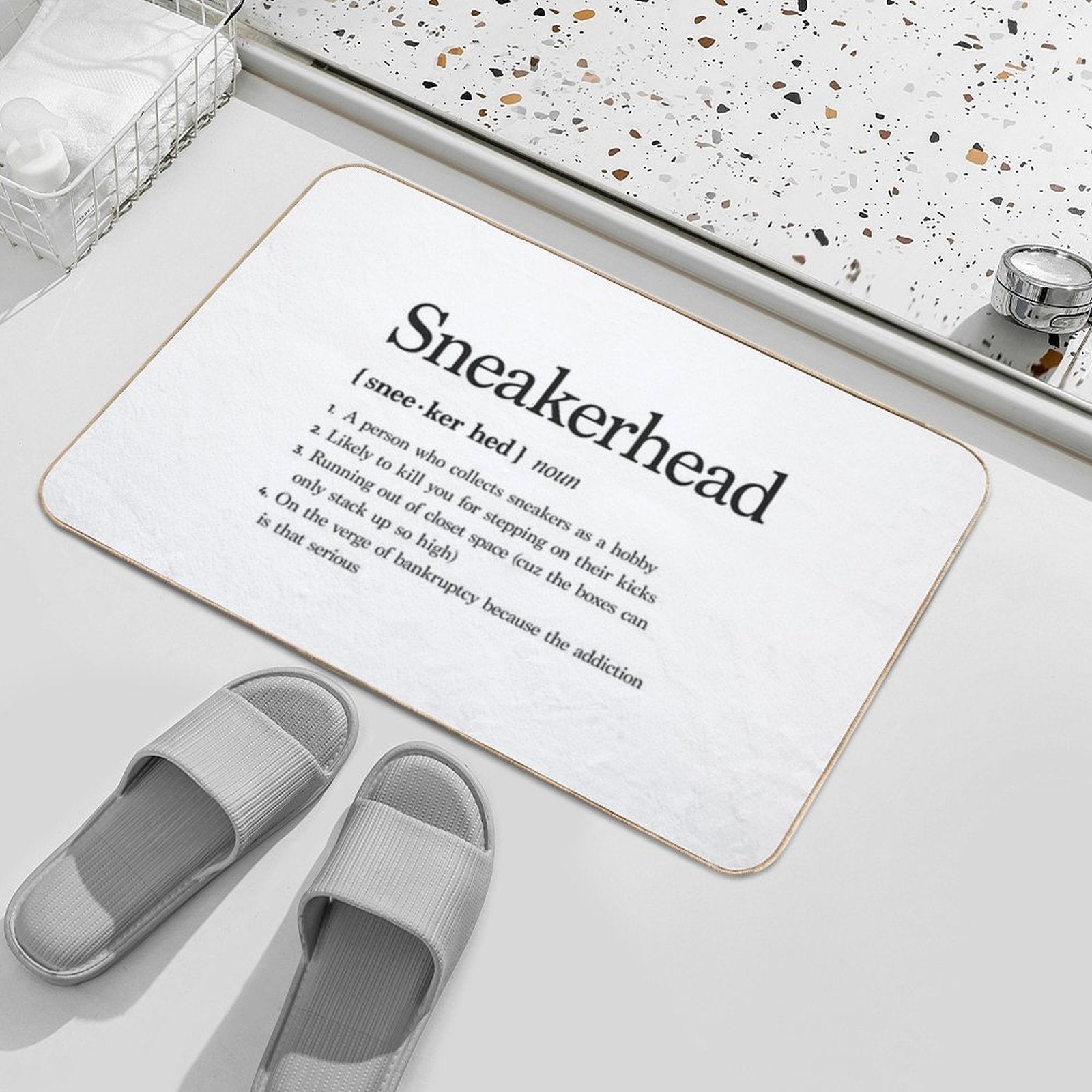 Sneakerhead Definition  Easy Maintenance Bath Mat