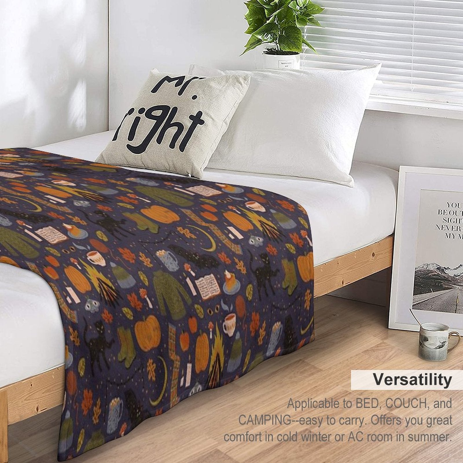 Autumn Nights Comfort Throw Blanket