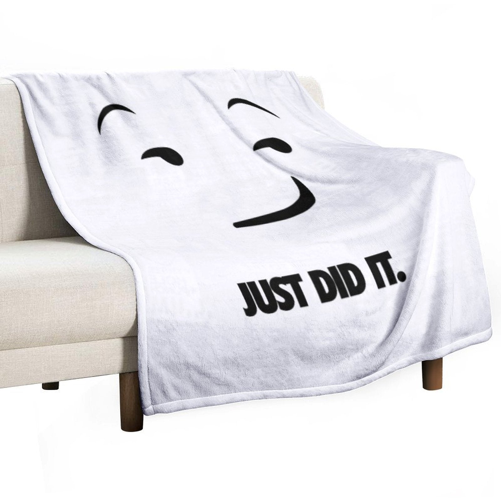 Nike Just Do It Parody - Just Did It.Emoji All-season Throw Blanket