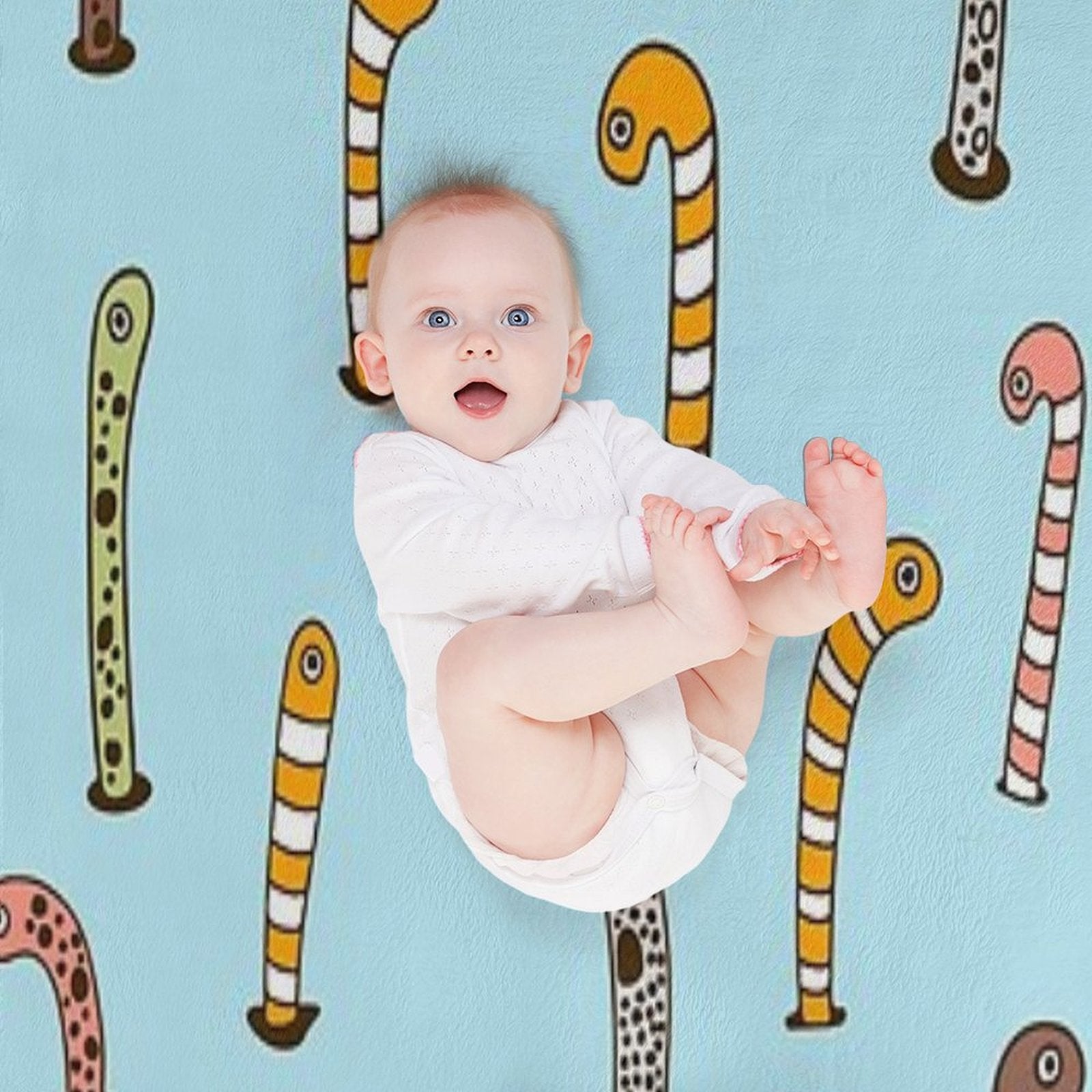 Garden Eels Velvety-soft Throw Blanket