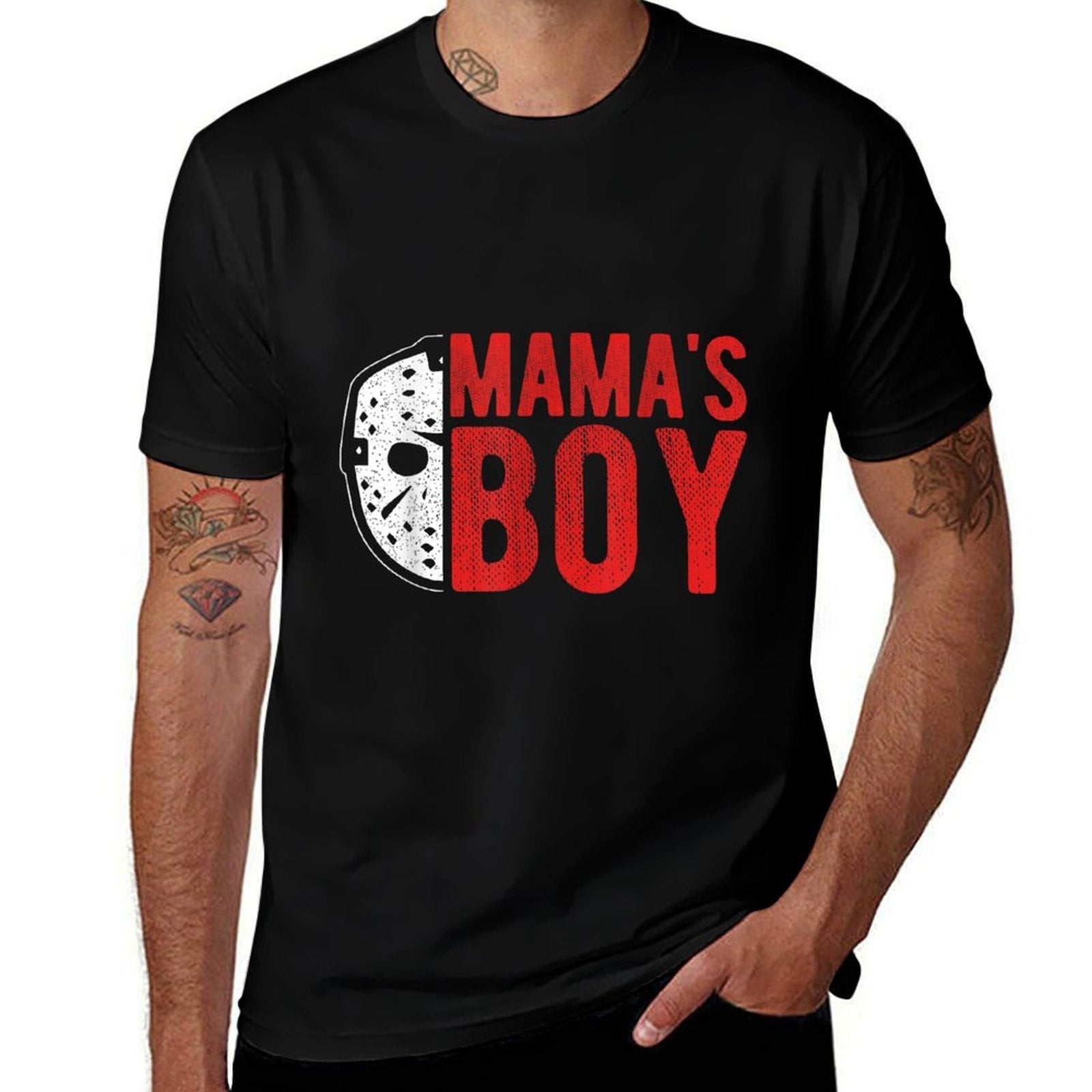 MAMAS BOY Horror Movie Fan  Relaxed-fit T-Shirt