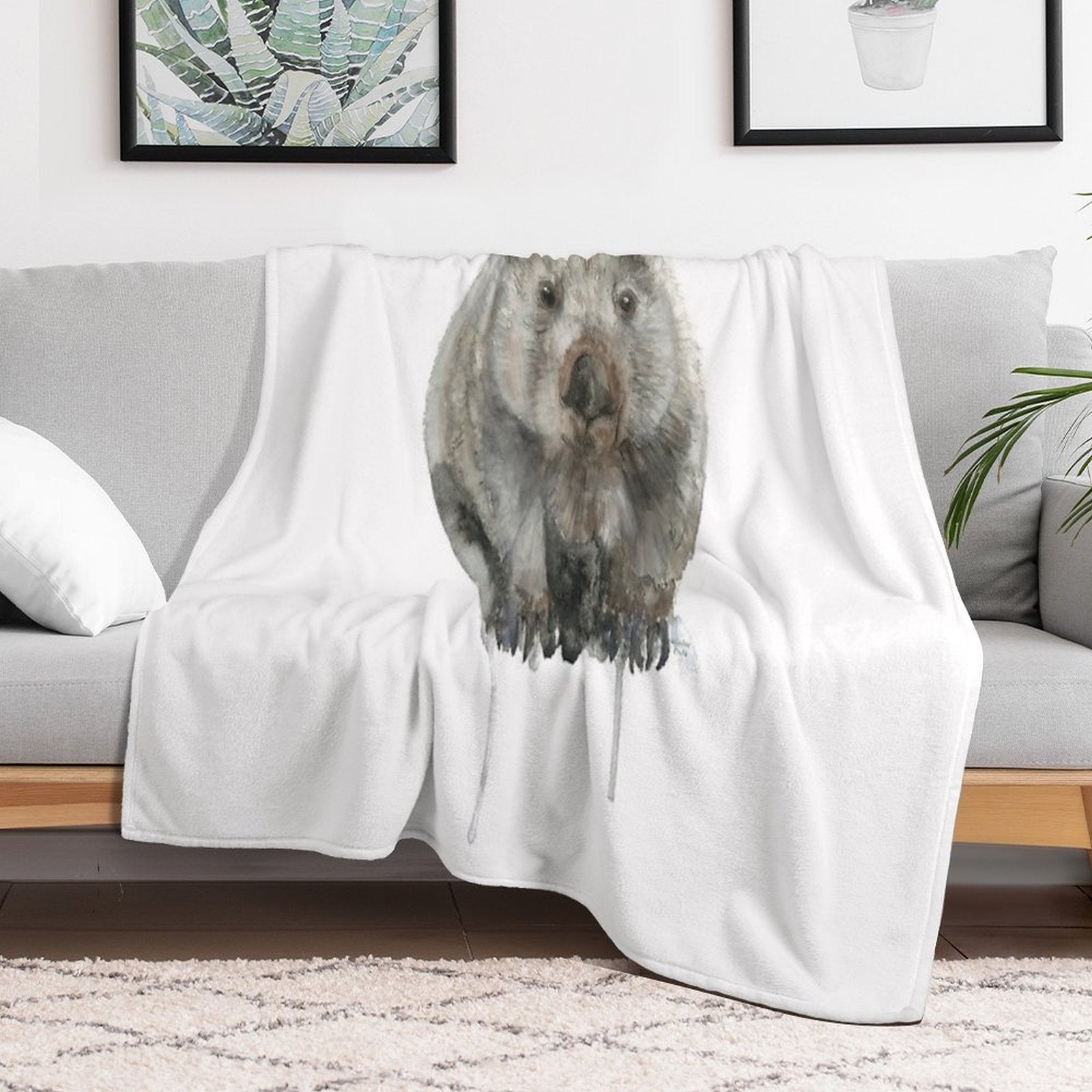 Common Wombat Versatility Throw Blanket