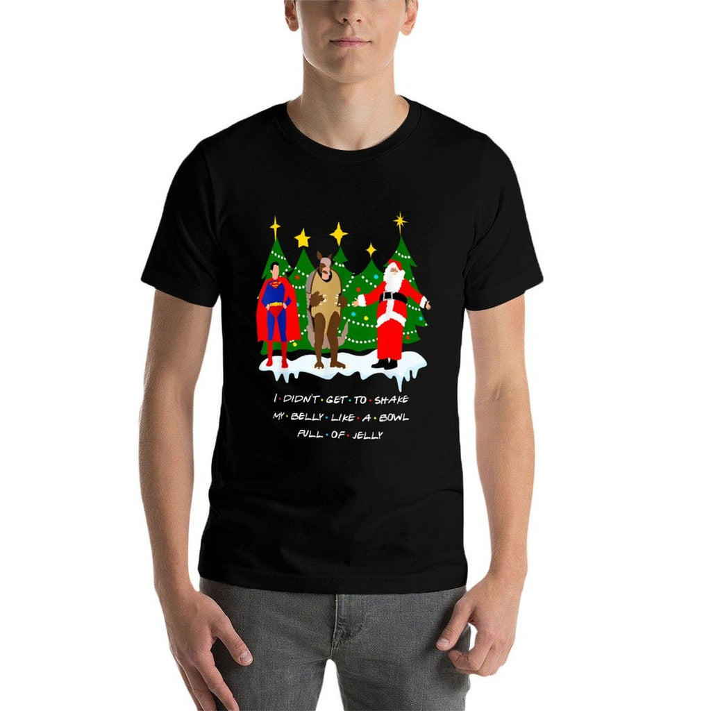 Christmas with Friends. Shake My Belly  Cotton T-Shirt