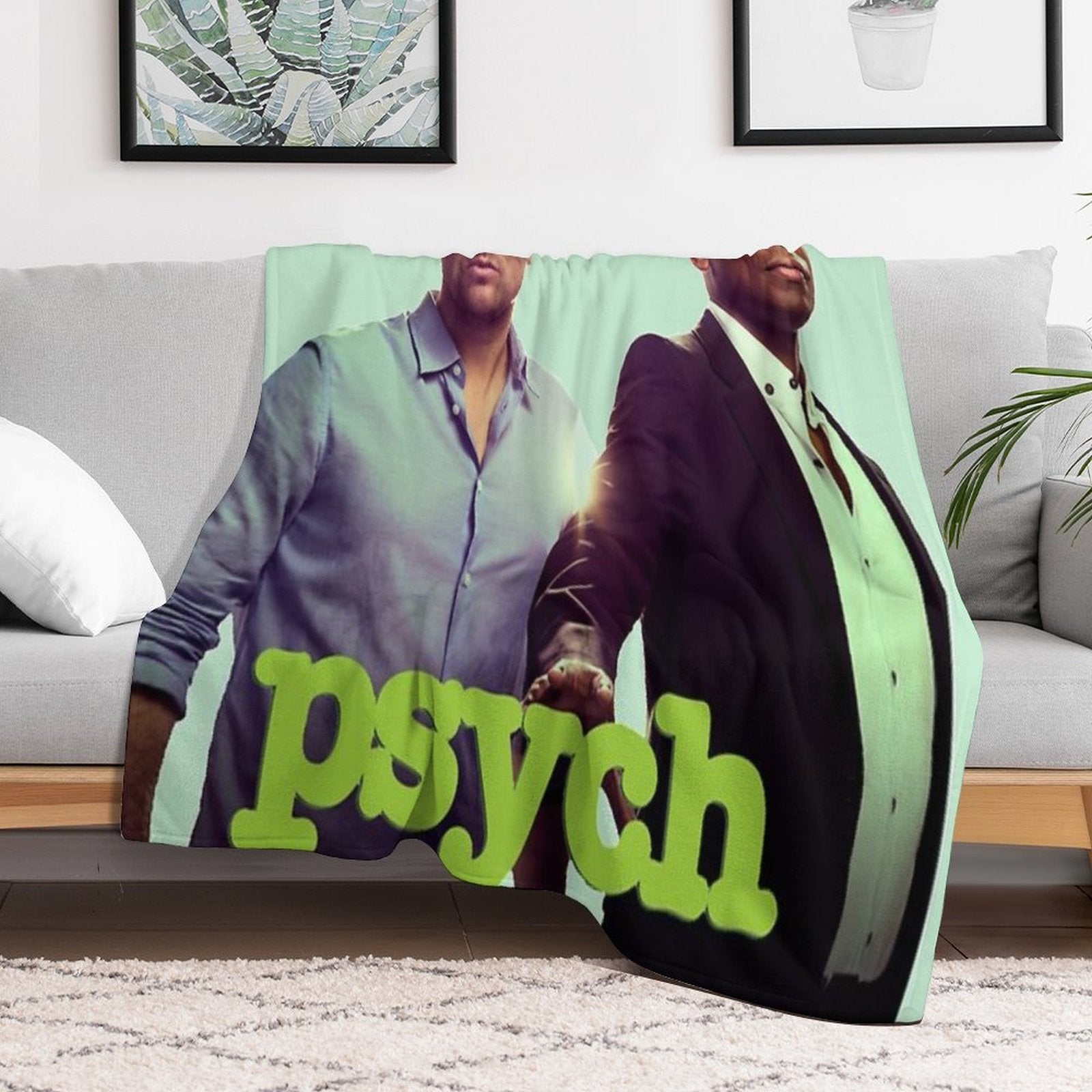 Psych Anti-pilling Throw Blanket