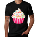 Cupcake Adult Men Women Kids Cupcake Costume  Ribbed Collar T-Shirt