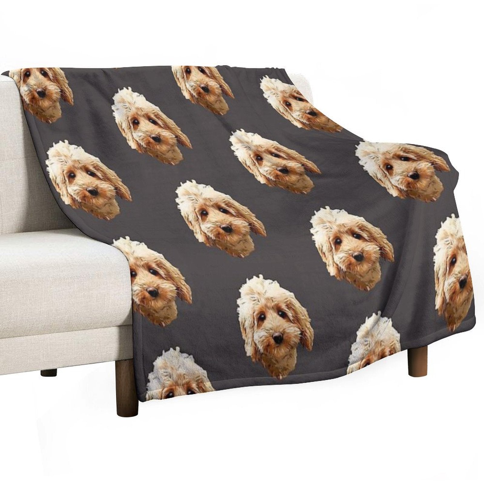 Cavapoo Cockapoo Doodle Cuteness Velvety-soft Throw Blanket