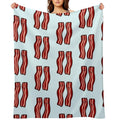 Cute Bacon Velvety-soft Throw Blanket