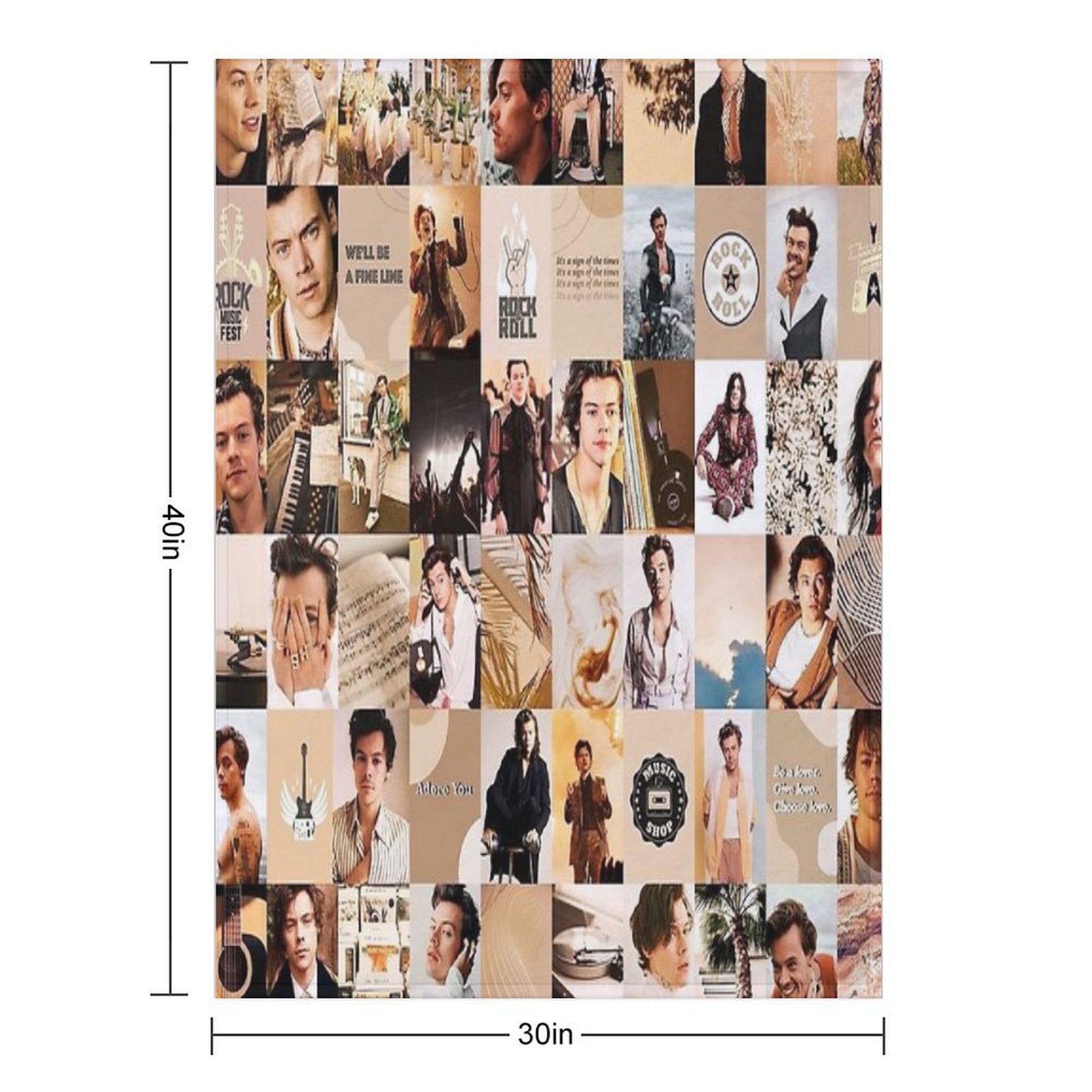 The Old Tour Collage Pict Lightweight Throw Blanket