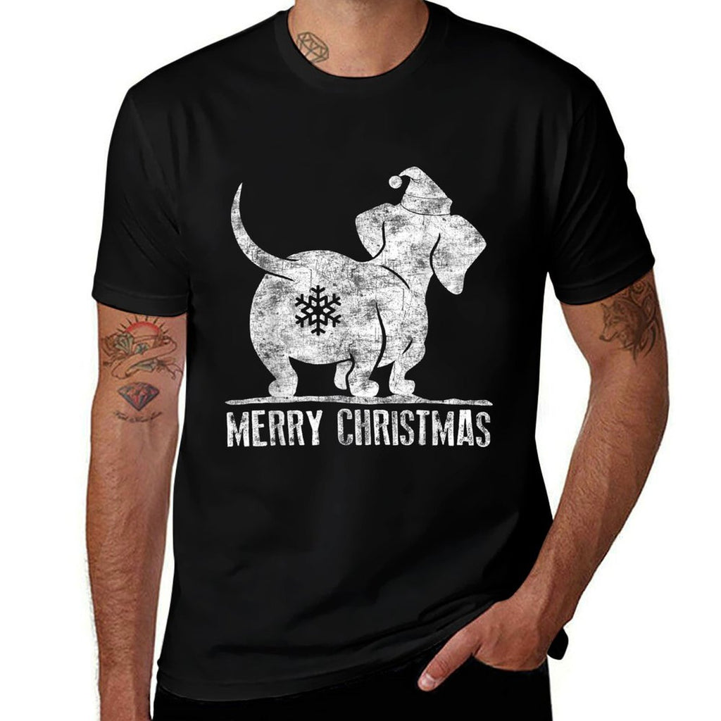 Funny Dachshund Ugly Christmas Weiner Dog Lovers Women  Soft T-Shirt