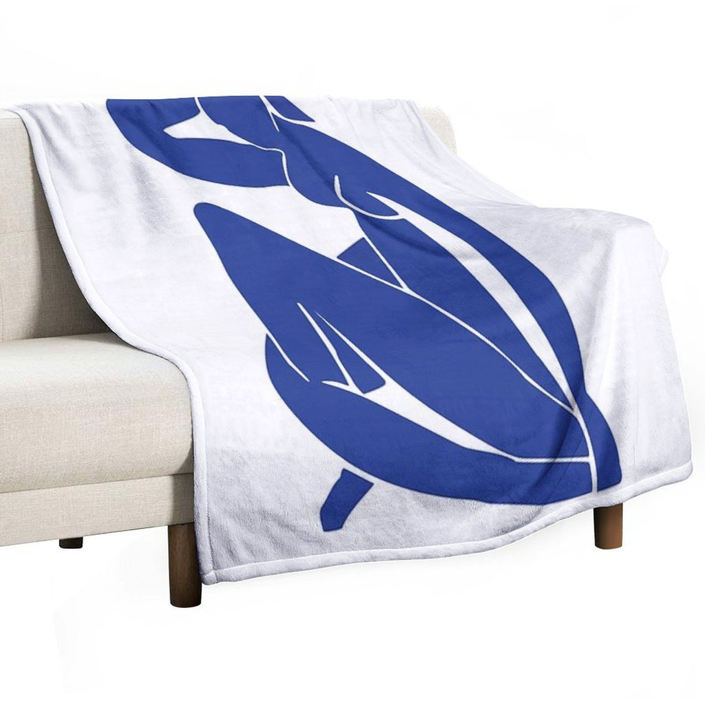 Henri Matisse - Nu Bleu II (Blue Nude) - The Cut Outs Premium Throw Blanket