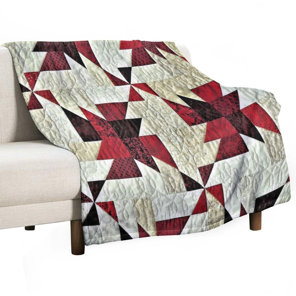 Triangle Fabric Eco-conscious Throw Blanket