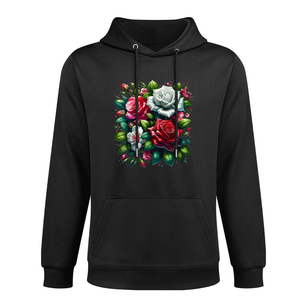 Roses Flower Floral Blossom Lovers Unisex Design Hoodie