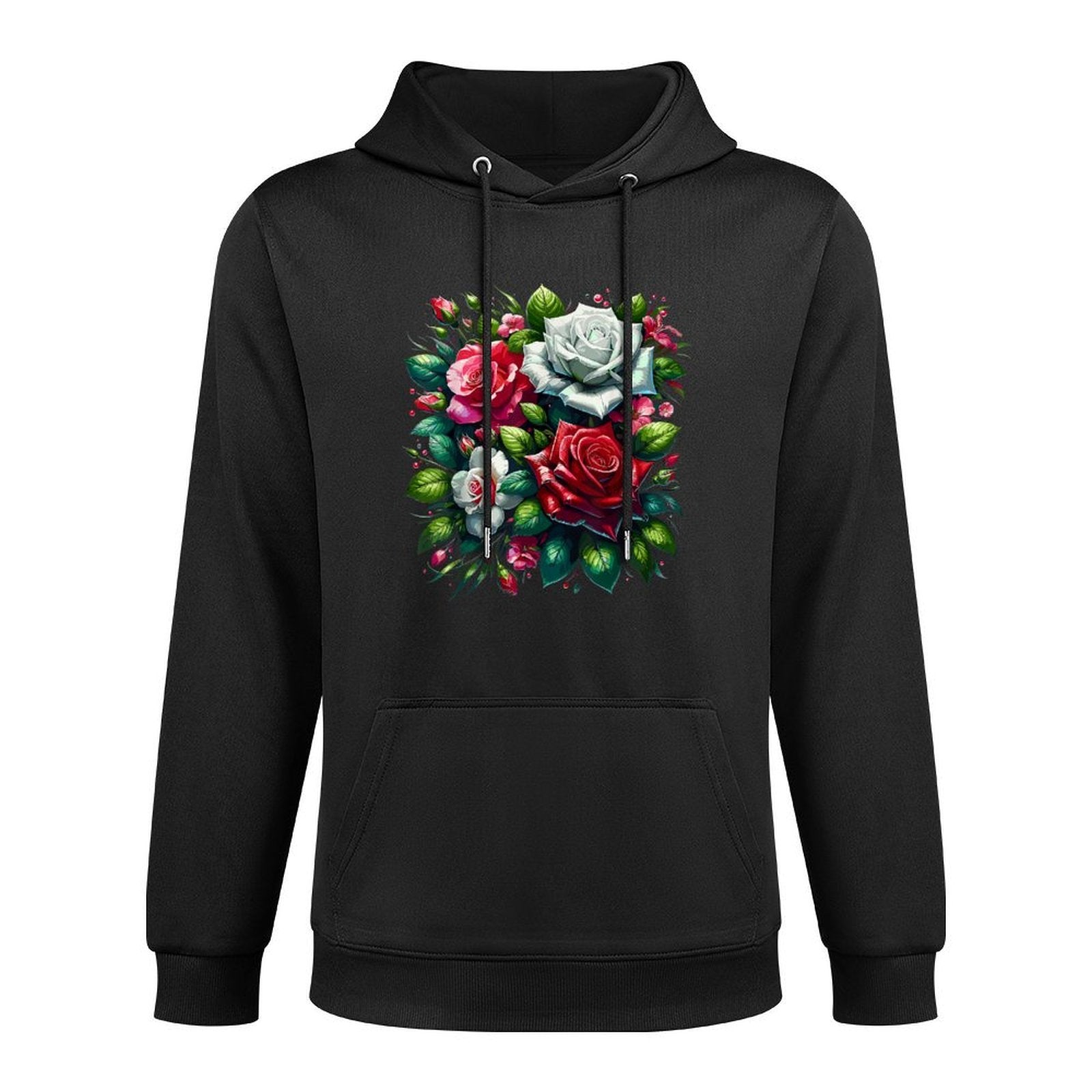 Roses Flower Floral Blossom Lovers Unisex Design Hoodie