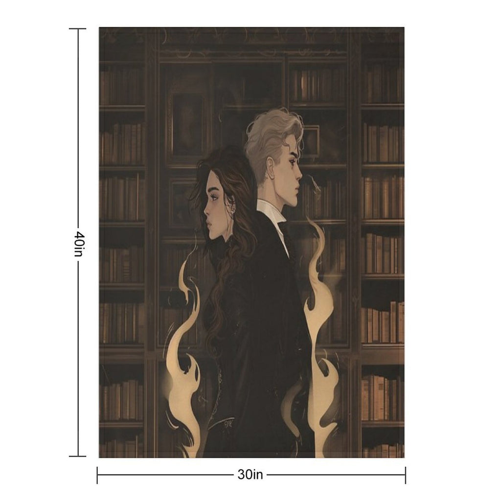 Dramione Shadow Sustainable Throw Blanket