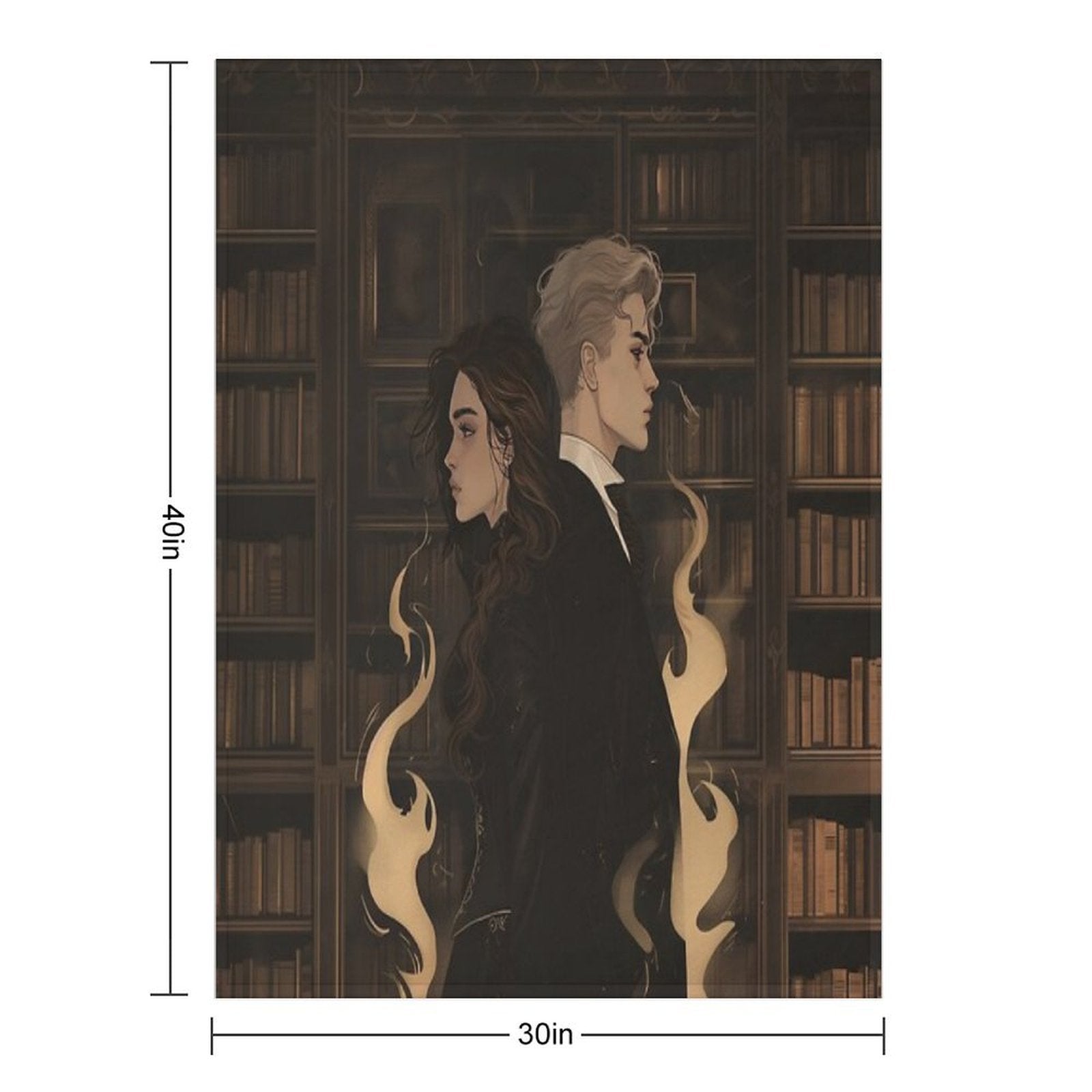 Dramione Shadow Sustainable Throw Blanket