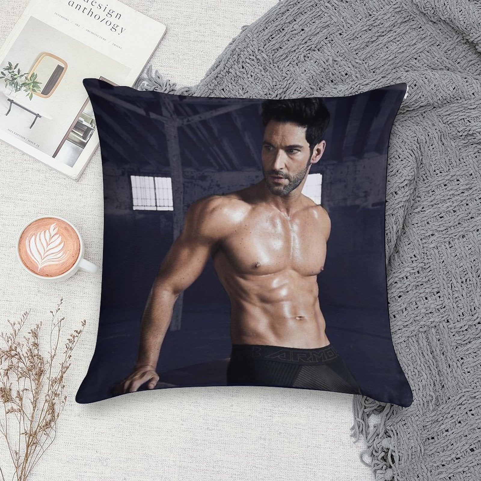 Tom Ellis Soft Skin-Friendly Throw Pillow
