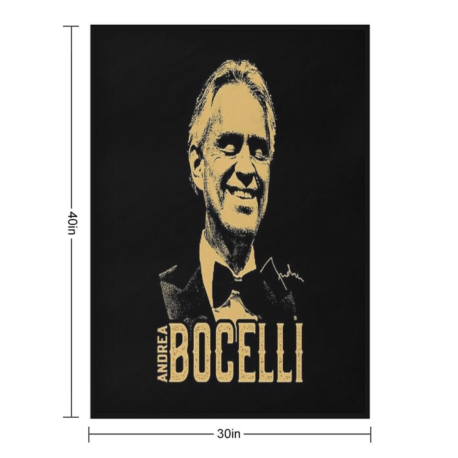Bocelli Retro Vintage with Signature Durable Throw Blanket