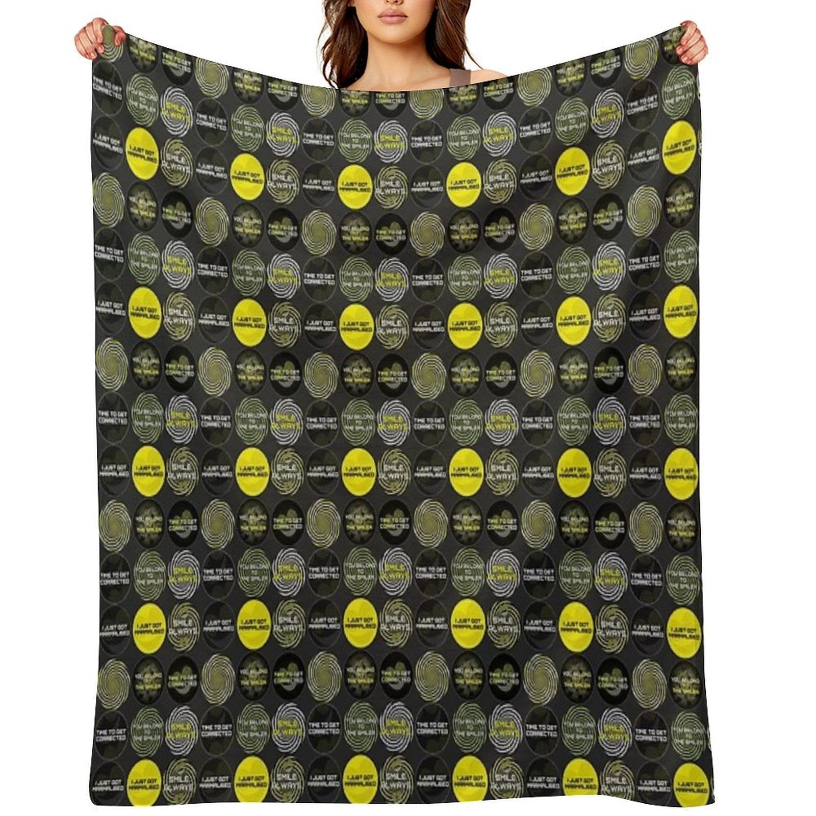 Get Corrected - Sticker Sheet Eco-conscious Throw Blanket
