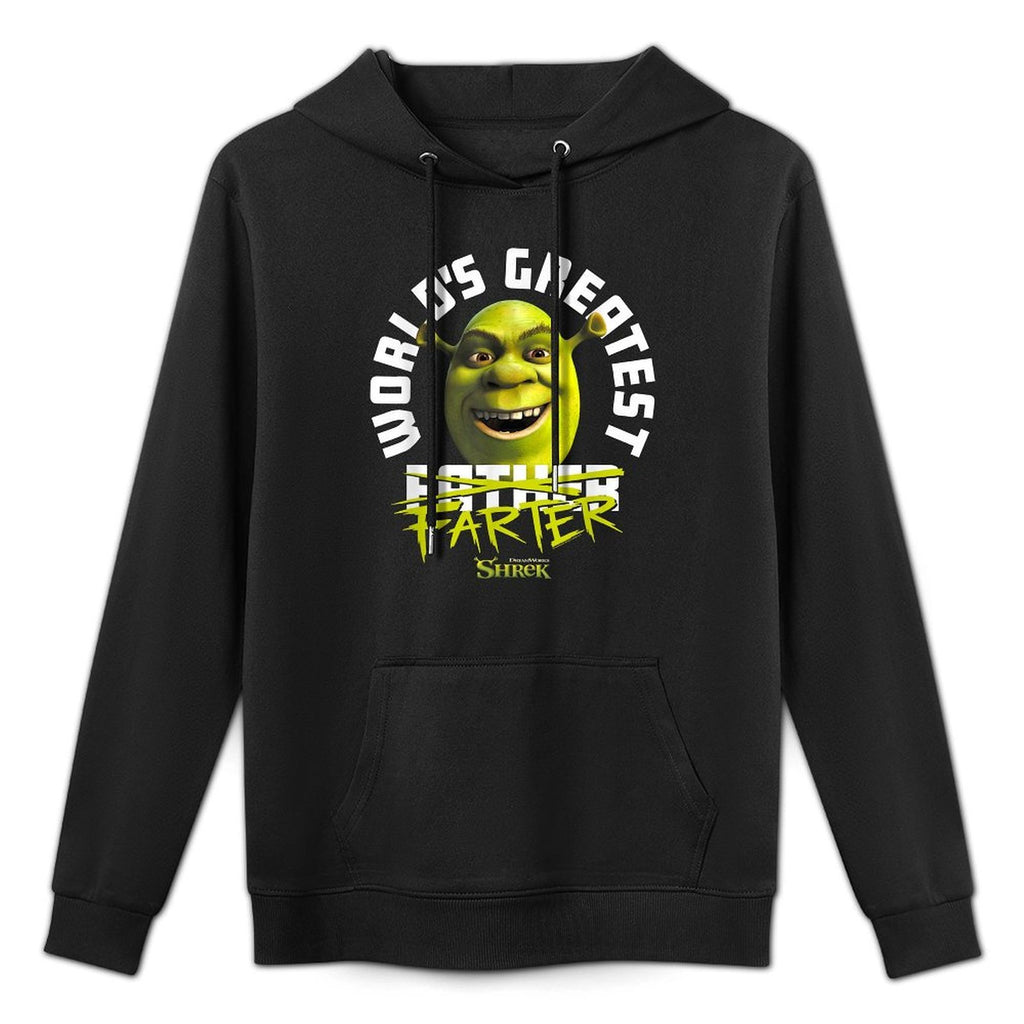 Shrek Fathers Day Worlds Greatest Farter Chest Text Logo All-Day Comfort Hoodie