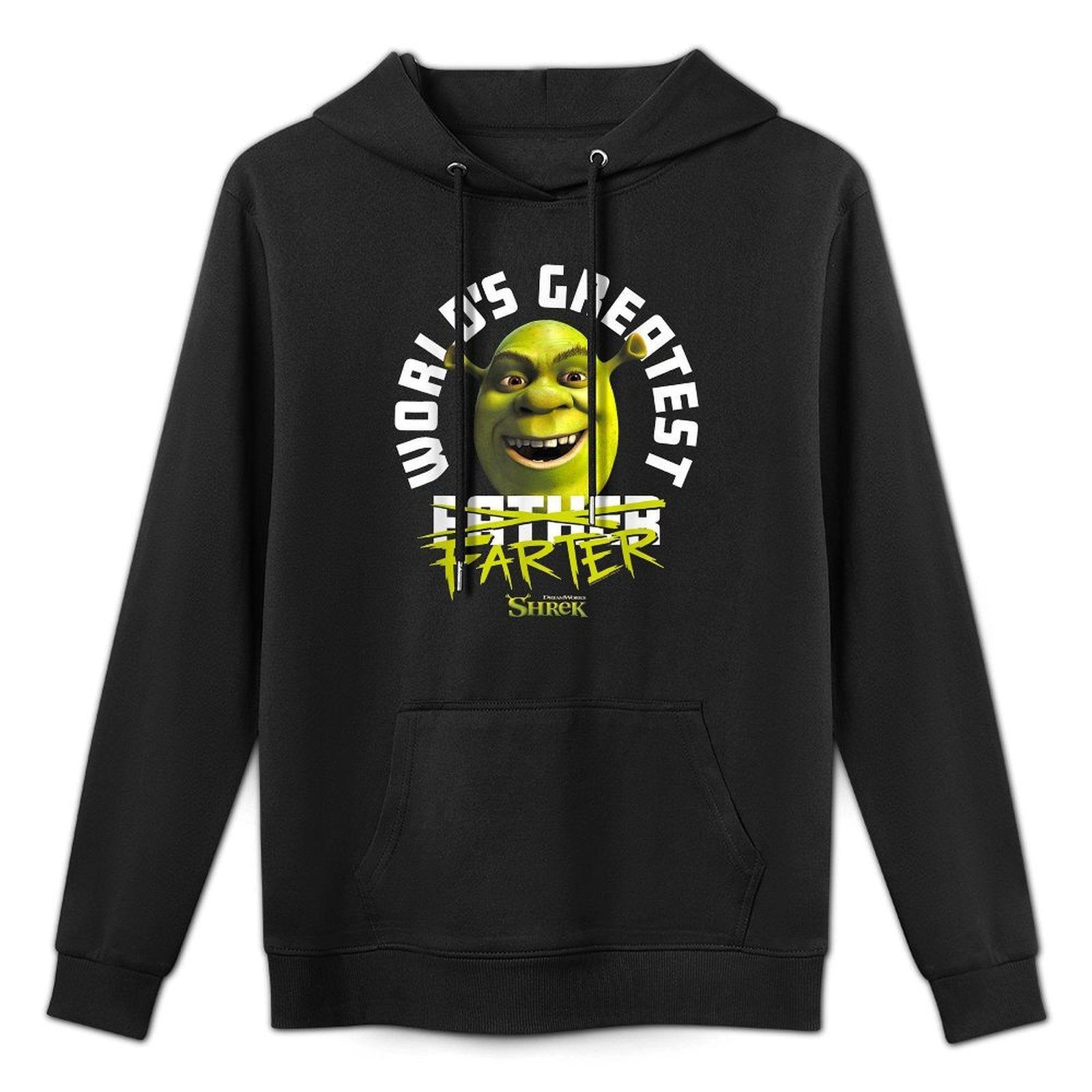 Shrek Fathers Day Worlds Greatest Farter Chest Text Logo All-Day Comfort Hoodie