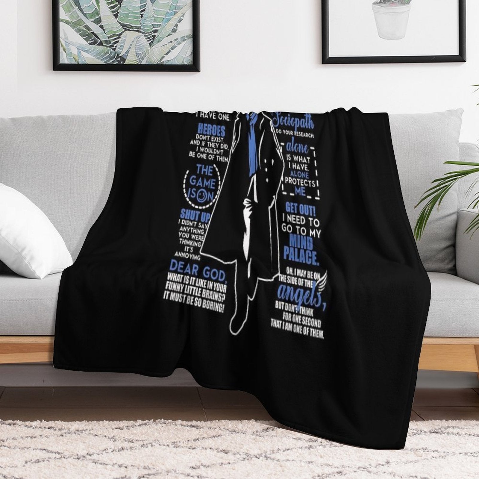 Quotes. V2.0 Multi-functional Throw Blanket