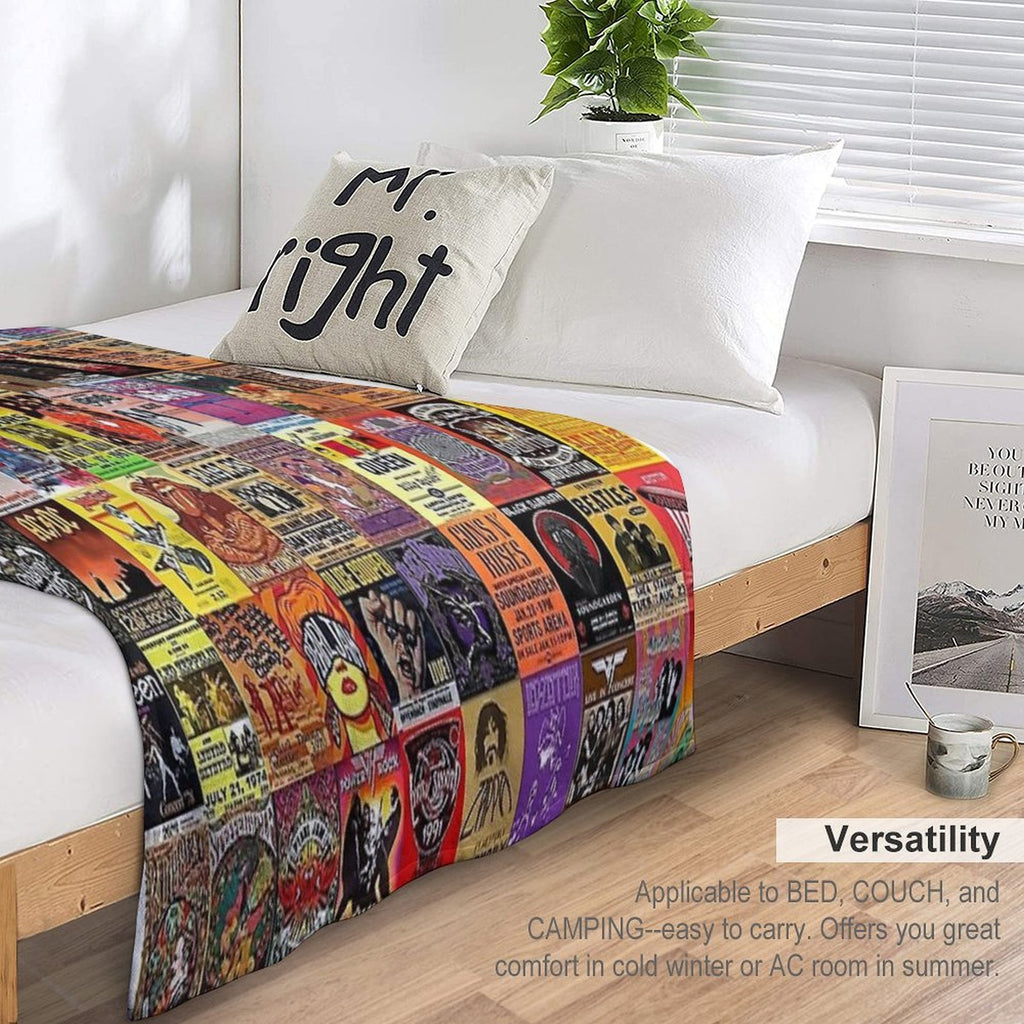 Rock Collage Quick-dry Throw Blanket