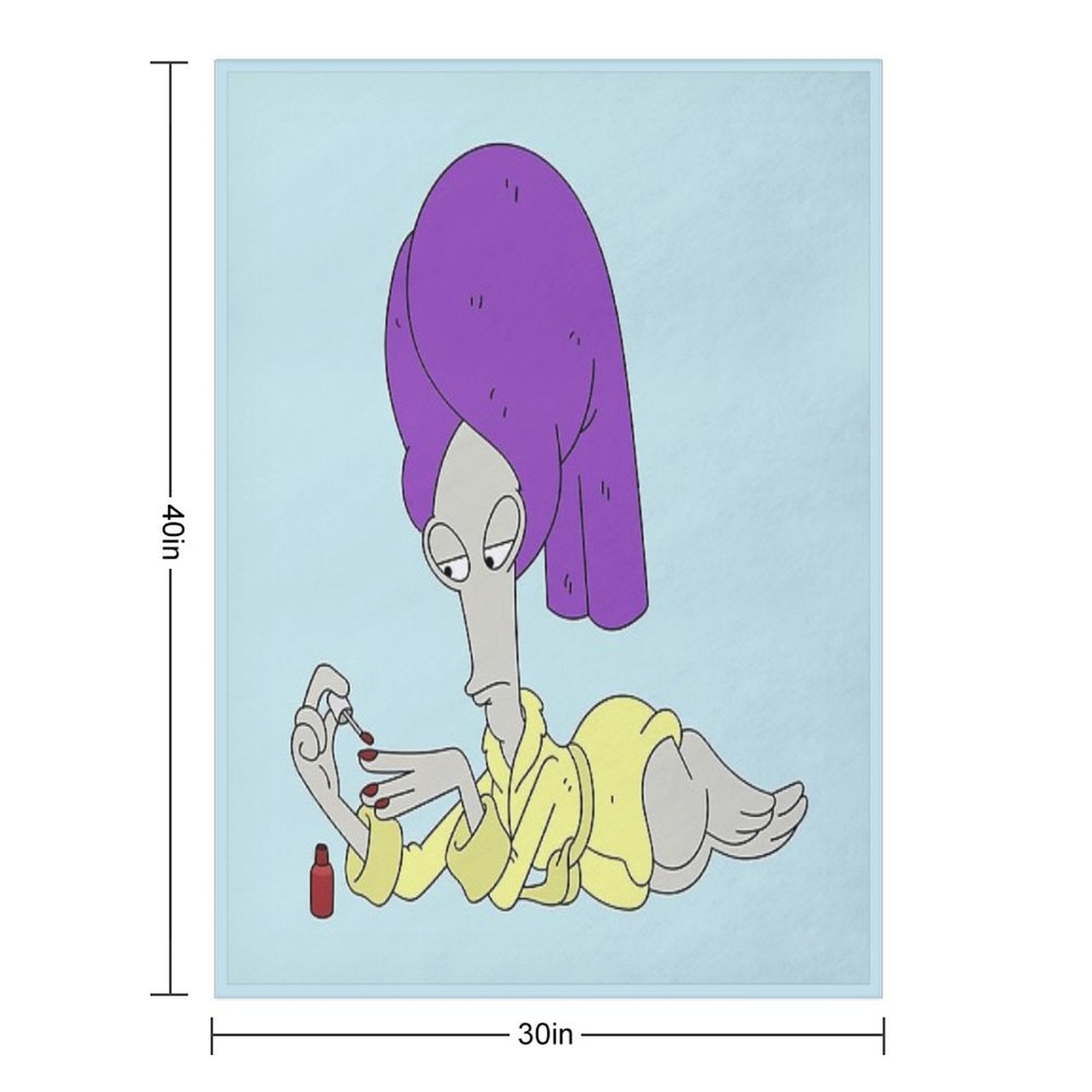 American Dad Roger Wrinkle-free Throw Blanket