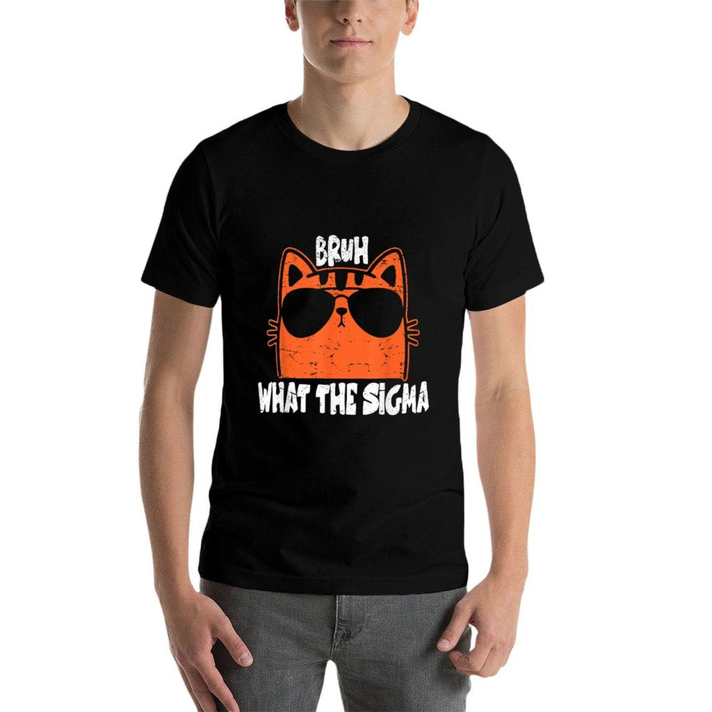 Bro What The Sigma Funny Kidsns Youth Meme Saying Quote  Moisture-wicking T-Shirt