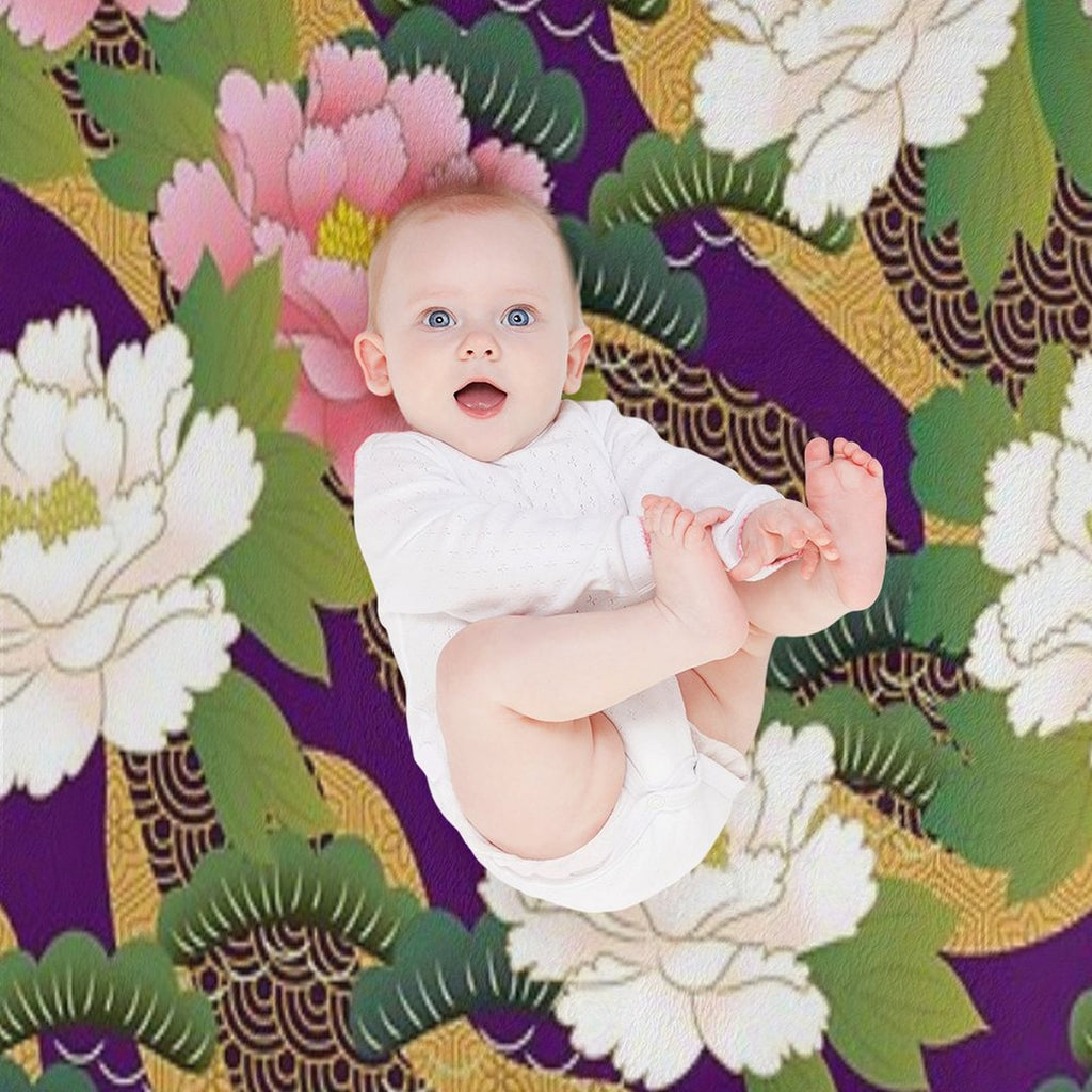 Peony 3 Gift-ready Throw Blanket