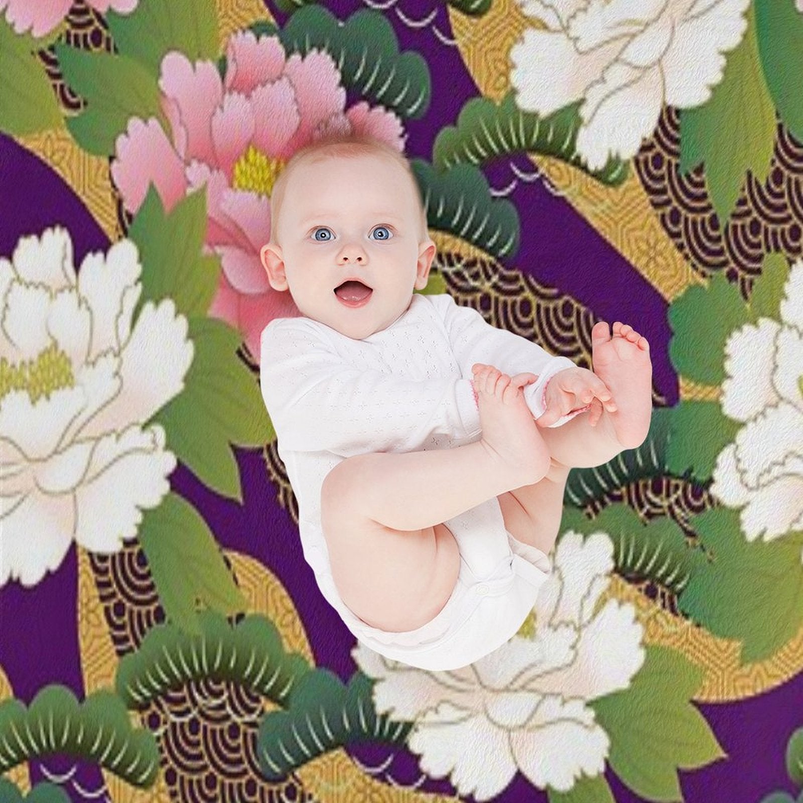 Peony 3 Gift-ready Throw Blanket