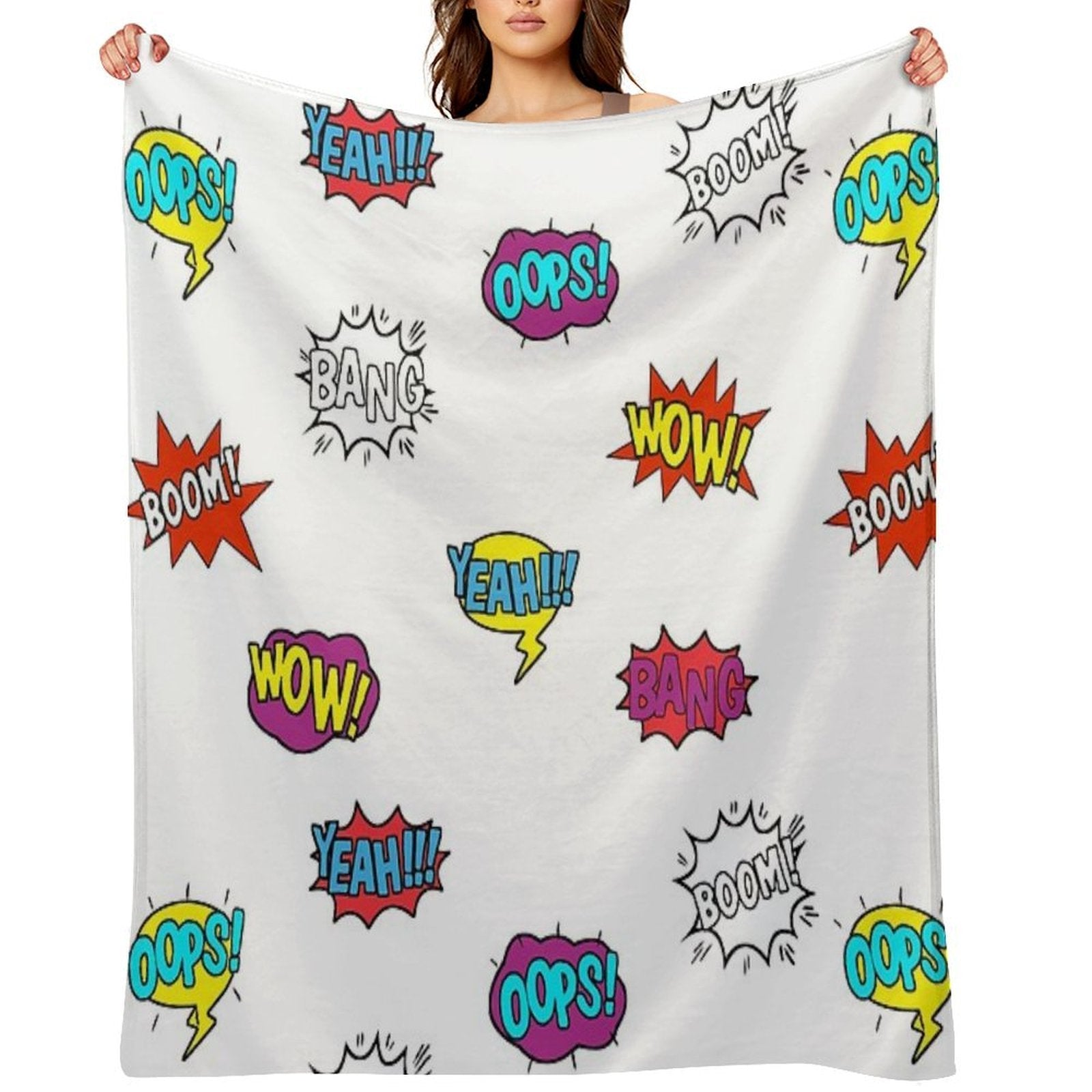 Pop Art Comic Book Style - LBC Eco-conscious Throw Blanket