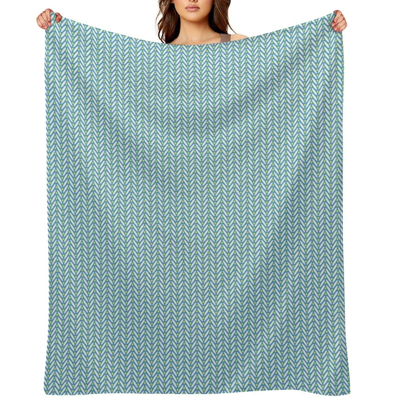 Fluere (capri) Wrinkle-free Throw Blanket