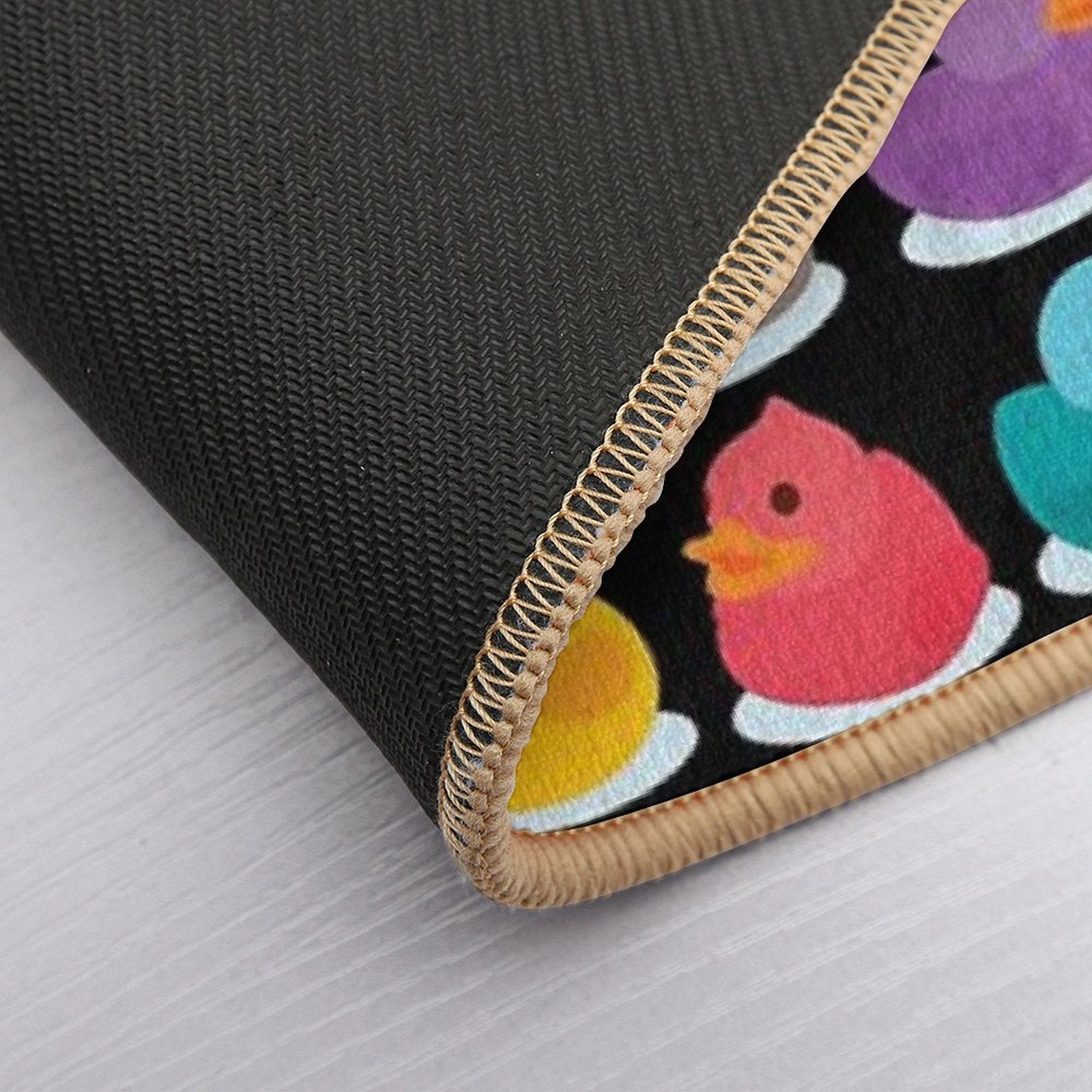 Duck Duck Go! Oh No, Ducks Everywhere!  Fade-Resistant Bath Mat