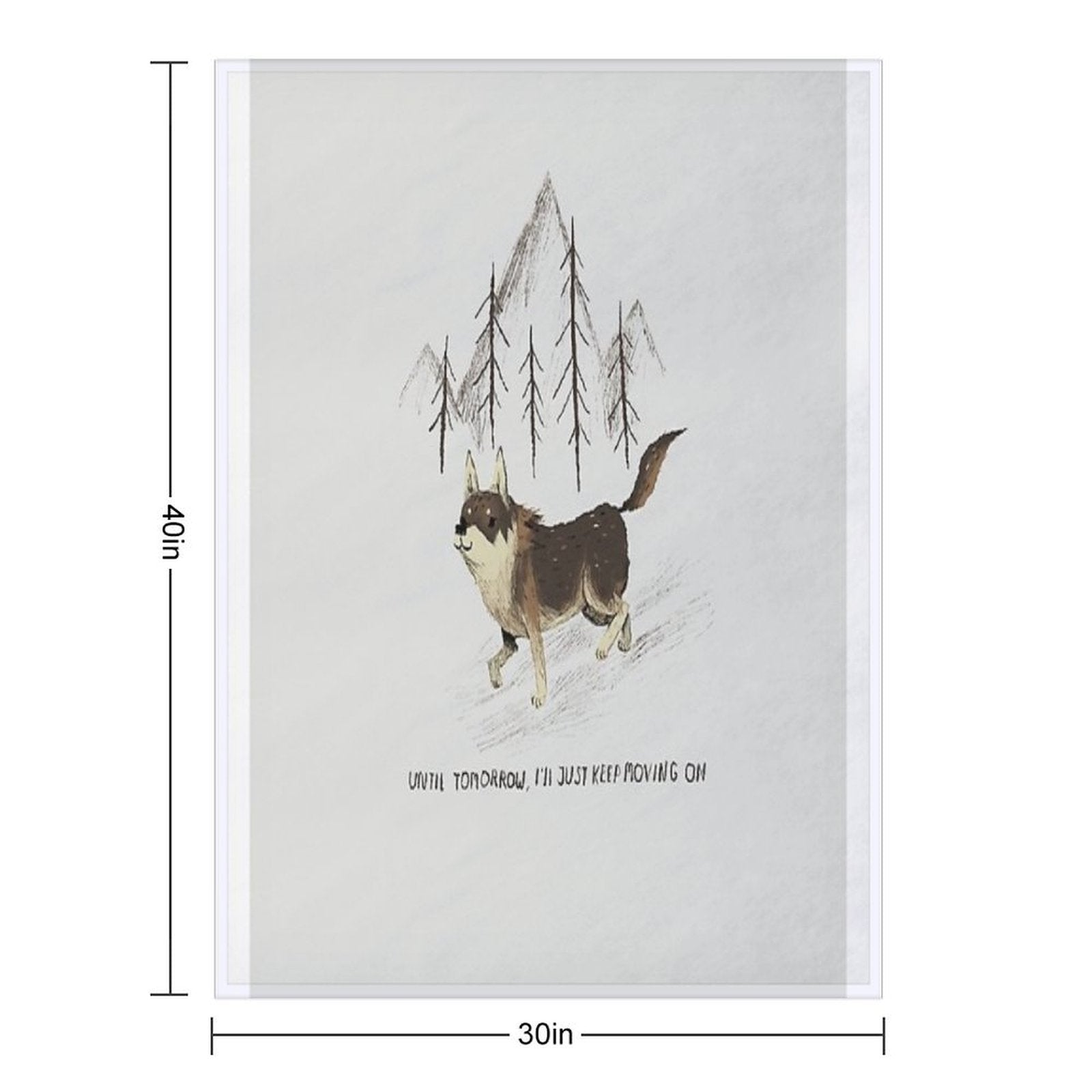 The Littlest Hobo Durable Throw Blanket