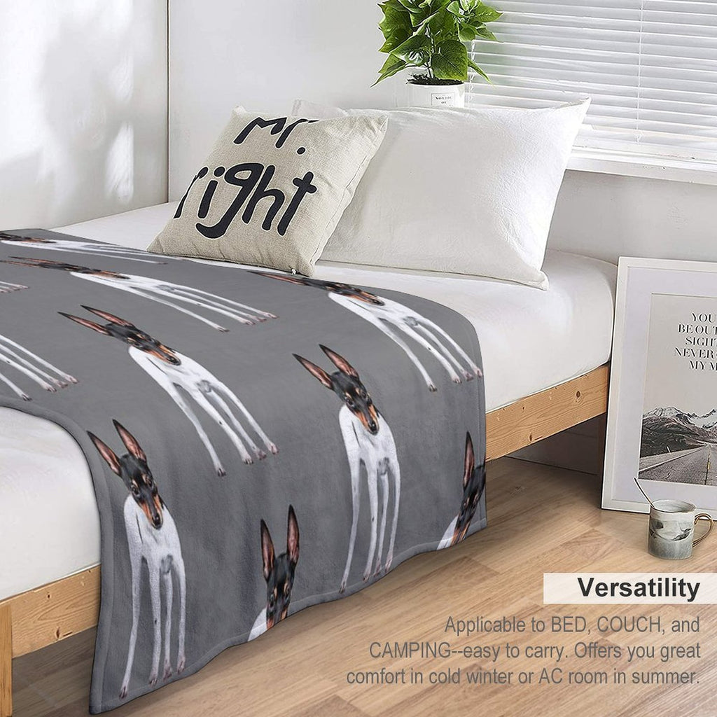 Toy Fox Terrier Versatility Throw Blanket