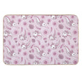 Floral Speckled Axolotl Pattern - Summer Edition  Slip-Resistant Bath Mat