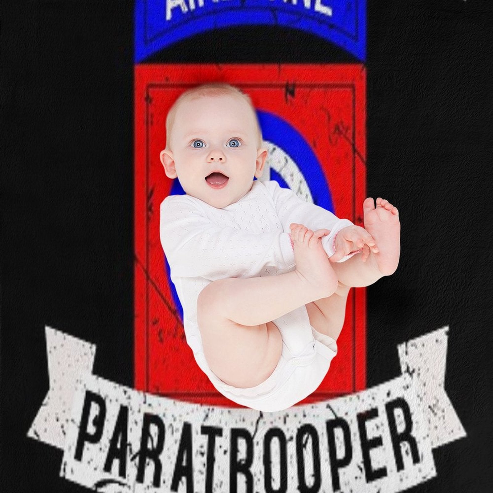82nd Airborne Division Paratrooper Army Veteran Shrink-resistant Throw Blanket