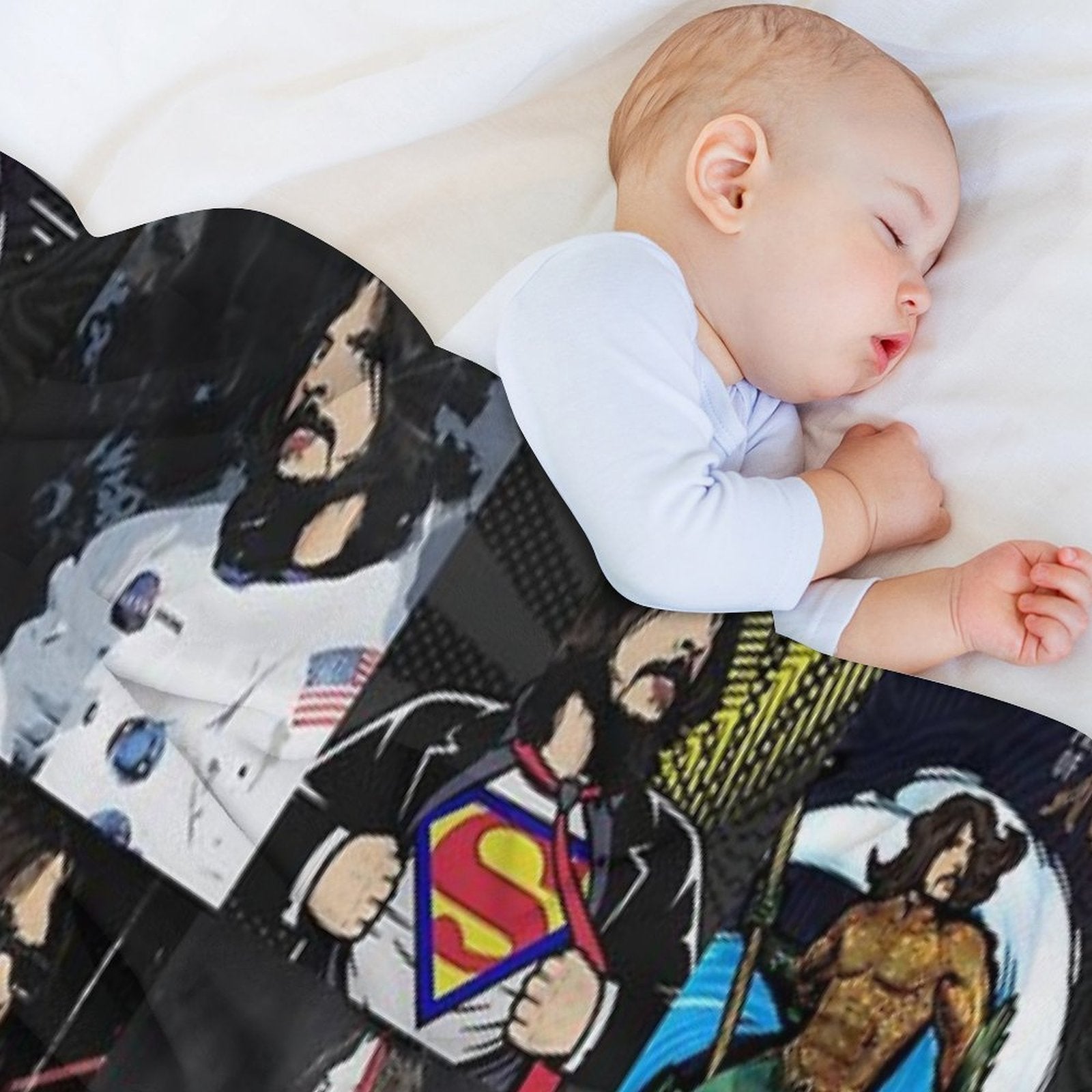 There Goes My Hero Collage Durable Throw Blanket