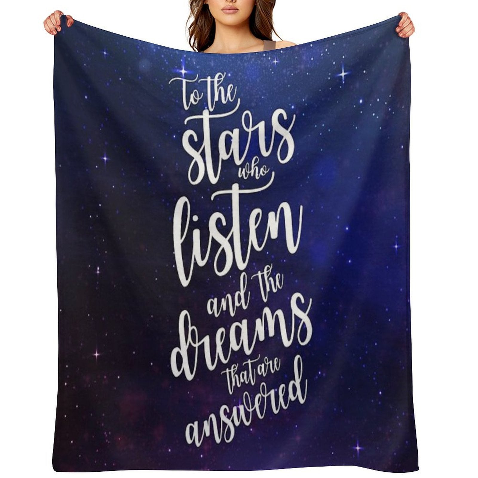 To The Stars Who Listen And The Dreams That Are Answered Anti-pilling Throw Blanket