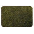 Olive Green Velvet  Texture Durable Bath Mat
