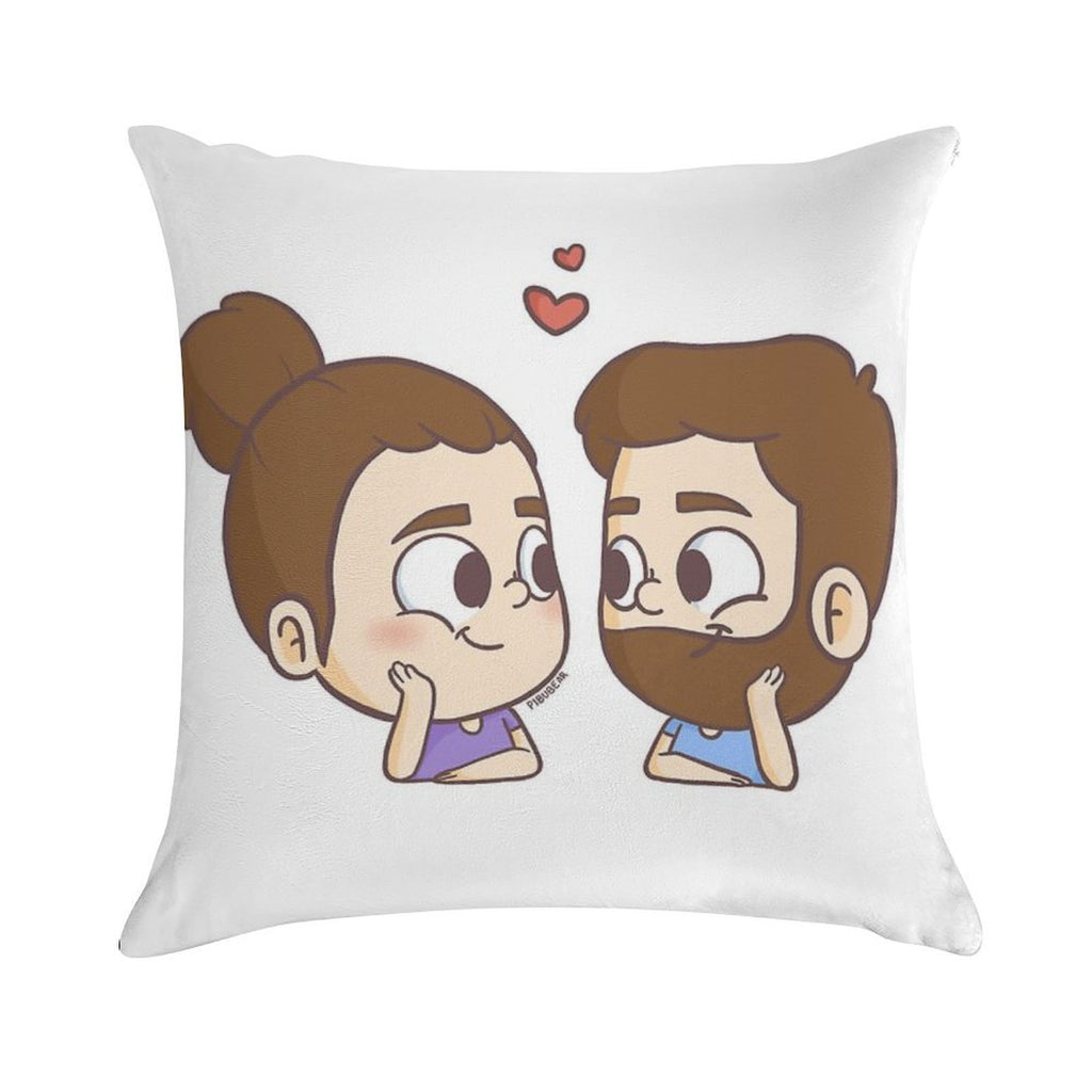 Together - Pibubear Soft Washable Throw Pillow