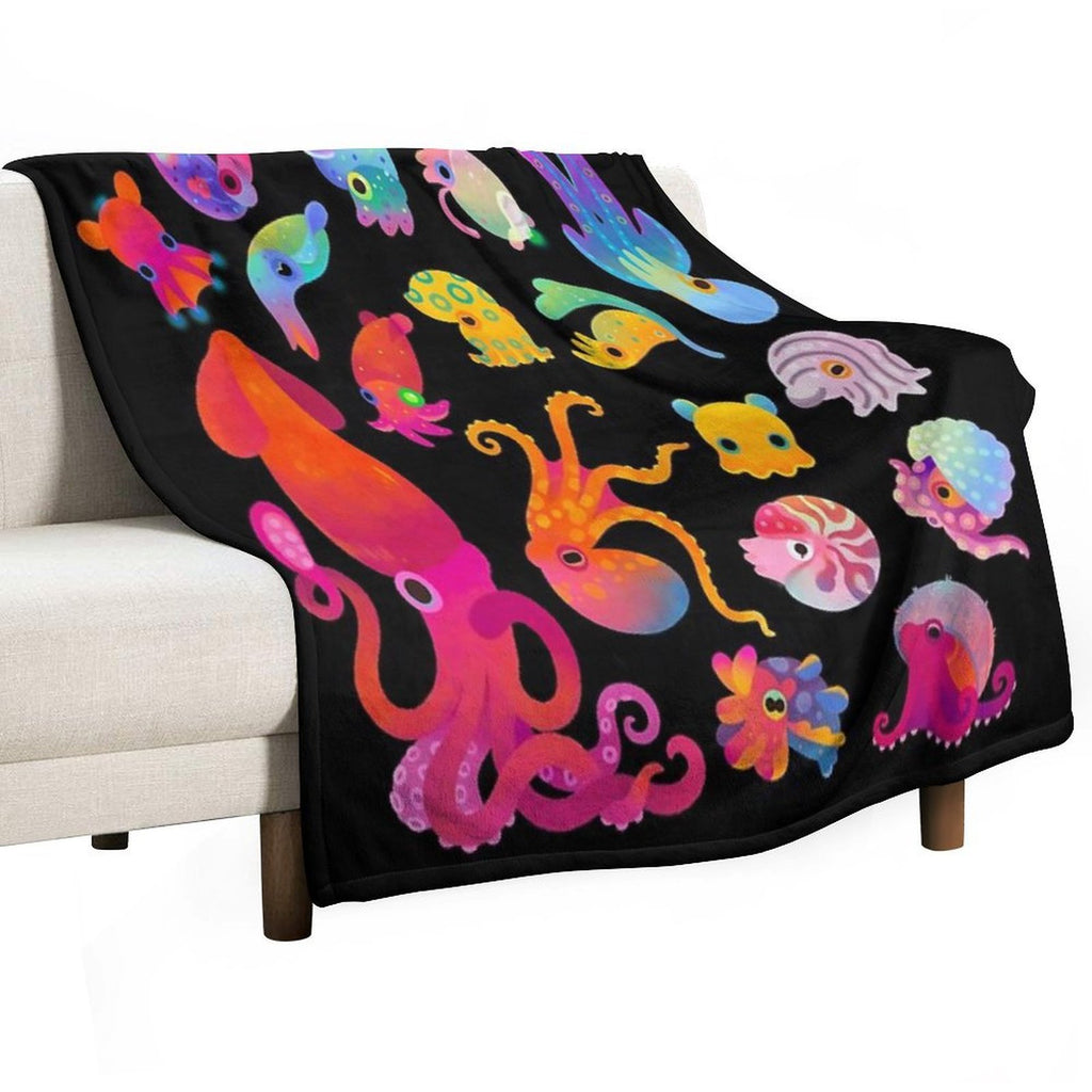 Cephalopod Comfort Throw Blanket