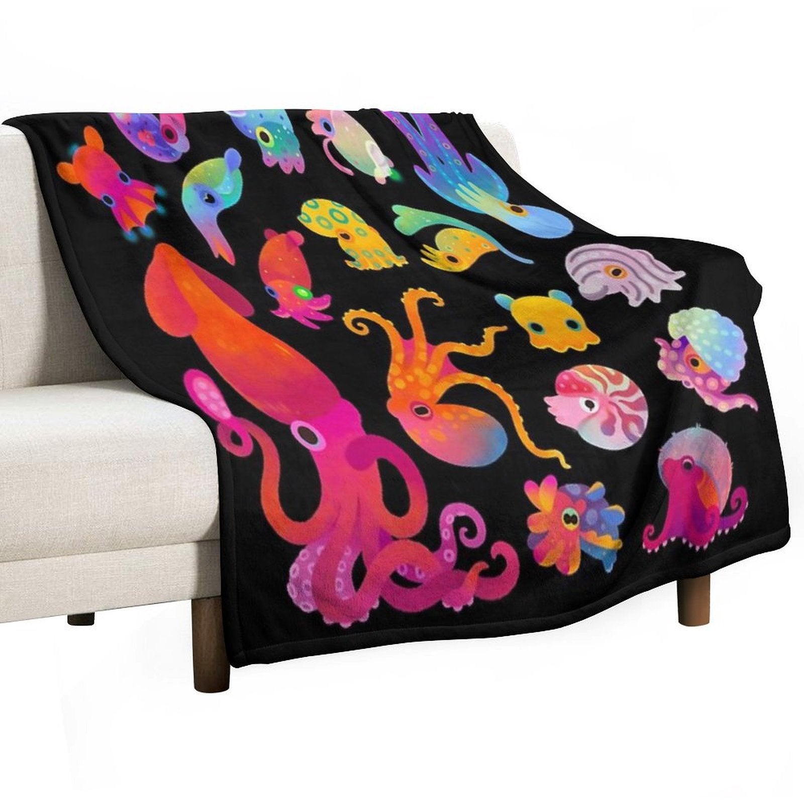 Cephalopod Comfort Throw Blanket